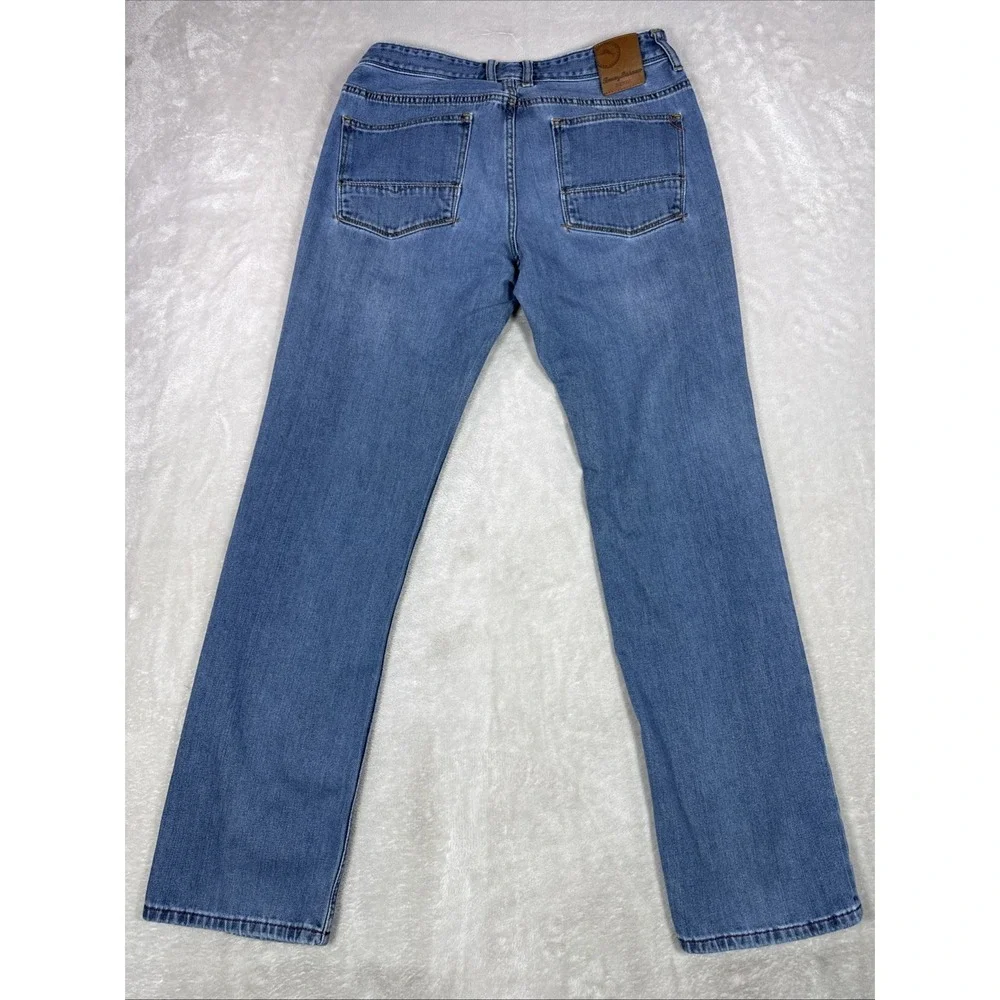 Tommy Bahama Mens Straight Leg Denim Jeans Med Wash Blue 30X31